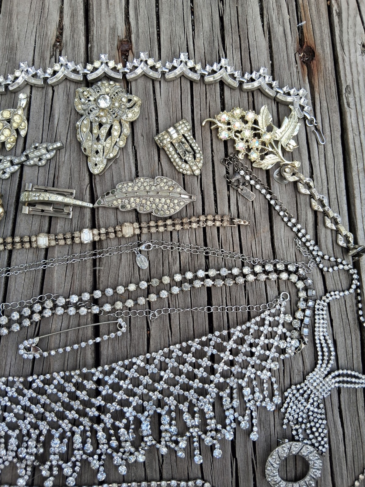 Old Broken Jewelry Lot Necklace Bracelet Repair Reuse Craft Junk Jewelry 25p