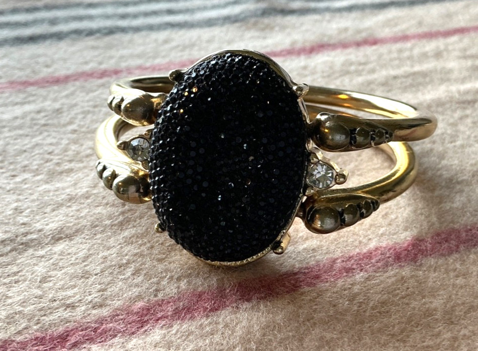 Unusual RARE Vintage reversible bangle bracelet!! Must See!!! VIDEO!