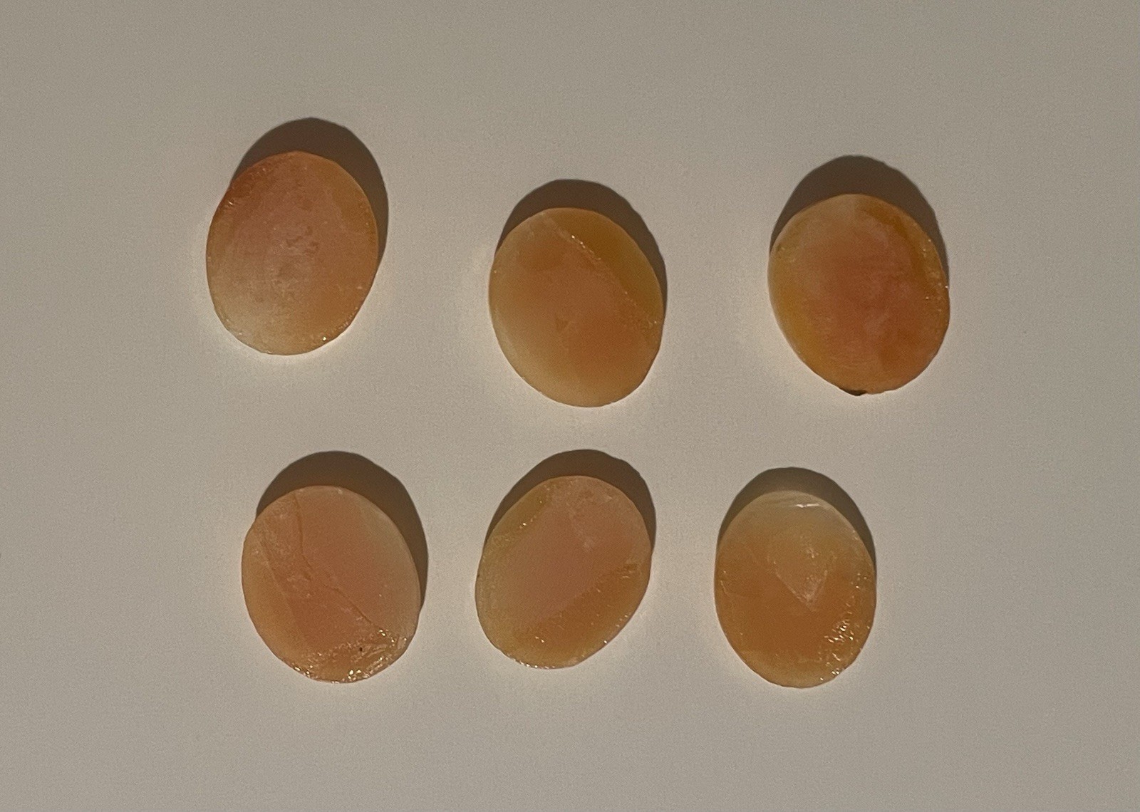 Lot Of 6 Loose Vintage Unmounted Carved Cameo Shell of Woman’s Profile 12X10mm