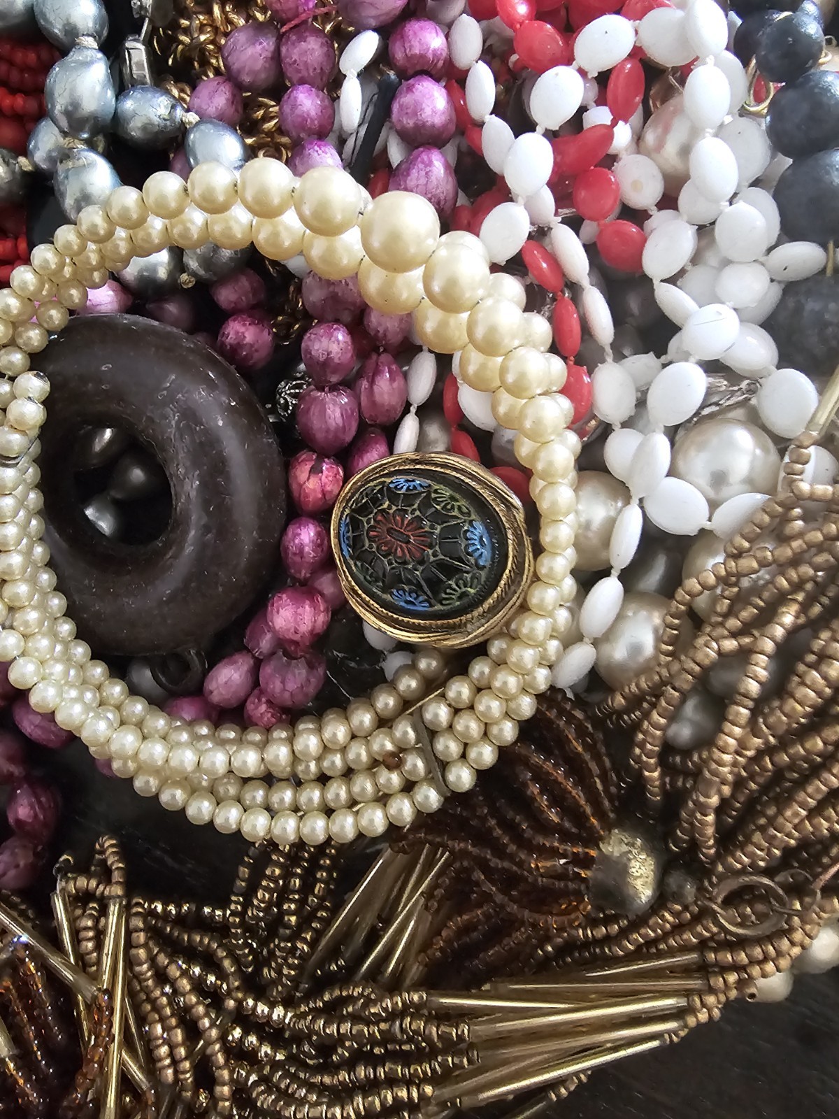 3LB 9OZ Lot of Unsearched Jewelry Repair Craft Wear Lot