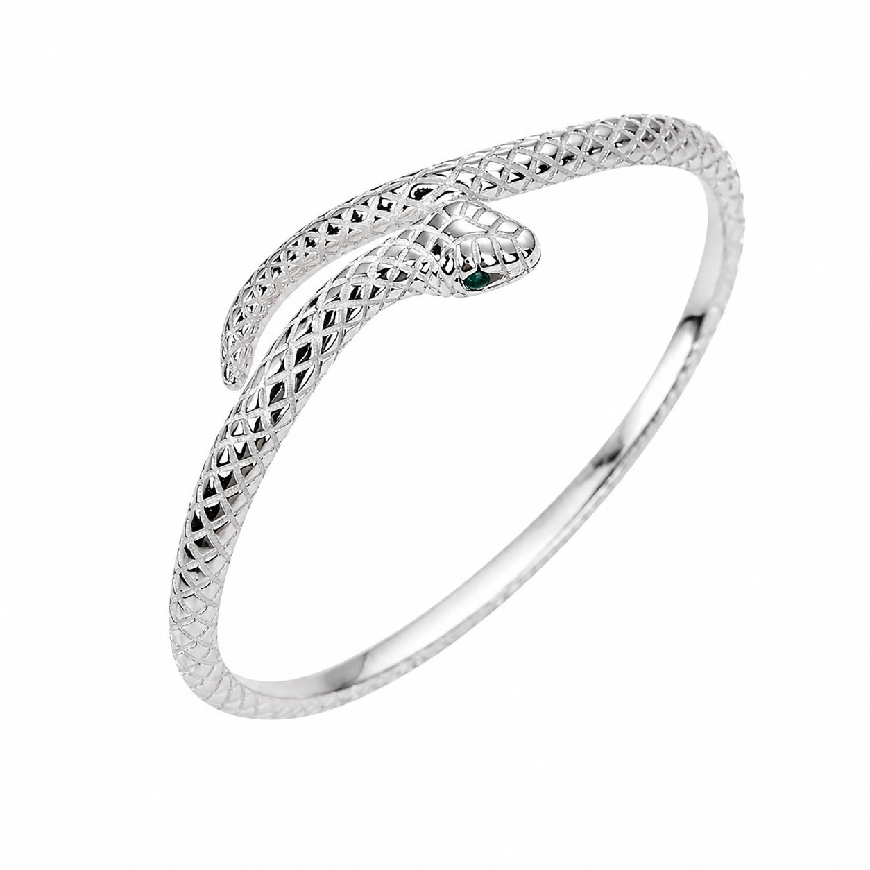 Handmade SNAKE Bracelet 925 Sterling Silver Vintage Bangle