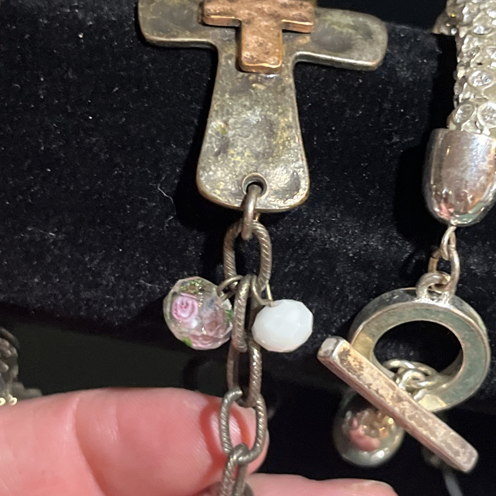 Jewelry Fashion lot Eclectic Silver Tone Vtg Modern Necklaces Bracelets Bulk