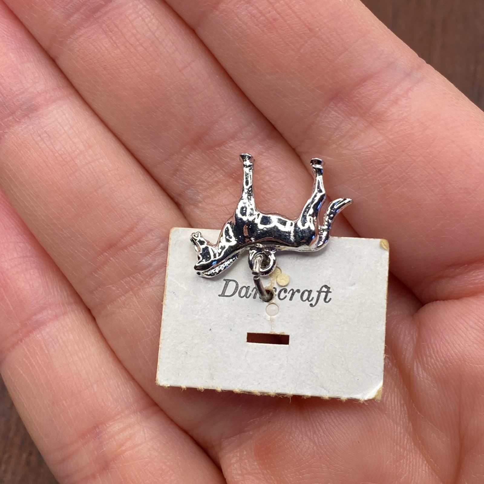 Vintage Danecraft 925 Sterling Silver Horse Equestrian Pendant Bracelet Charm