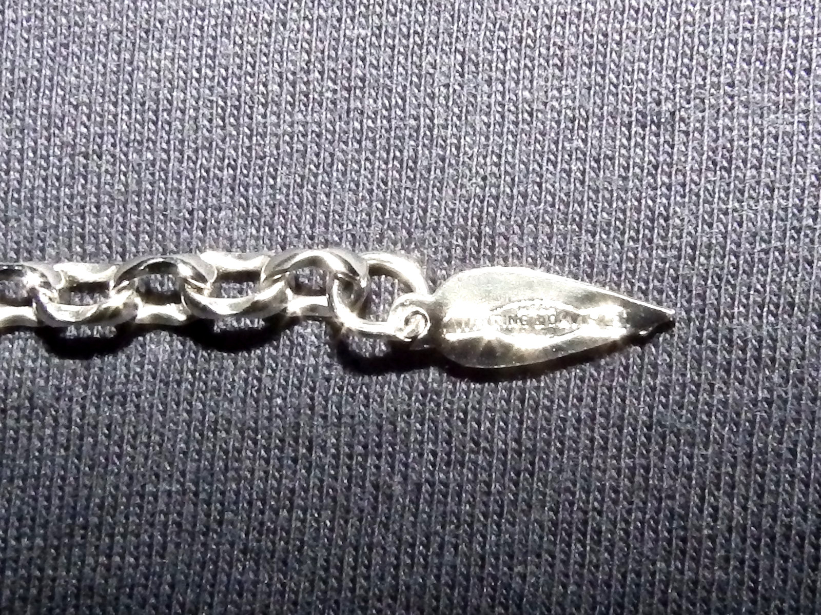Vintage Whiting & Davis Silver Mesh Drape Bib Chain Scarf Necklace