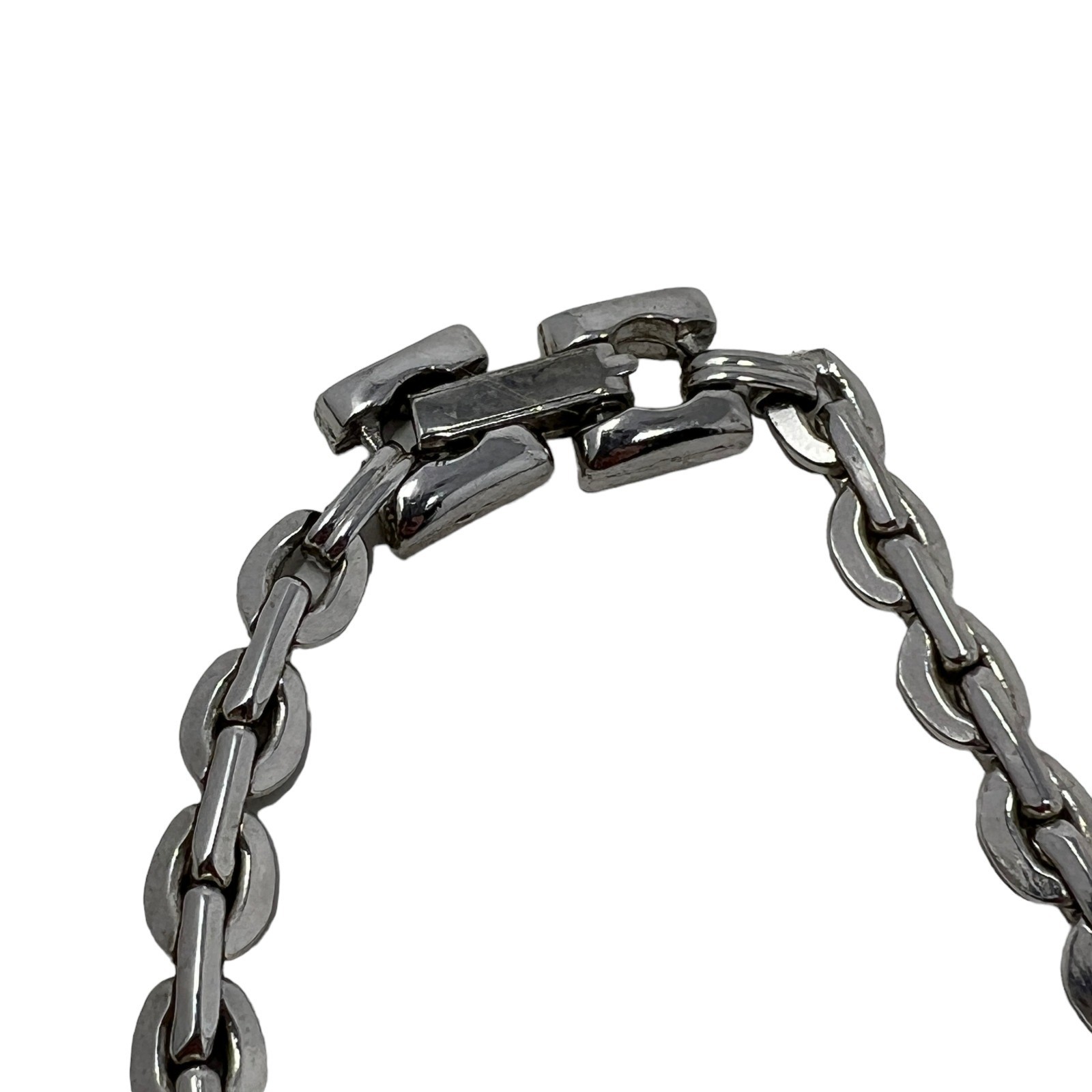 Vintage Silver Tone Chain Choker Necklace
