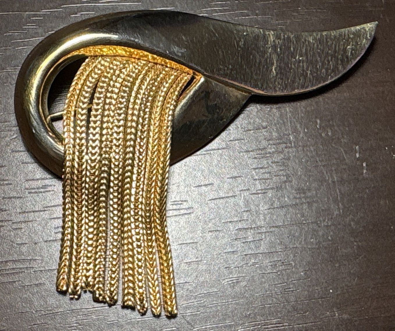 Vintage Abstract Tassel Brooch 1980s-1990s