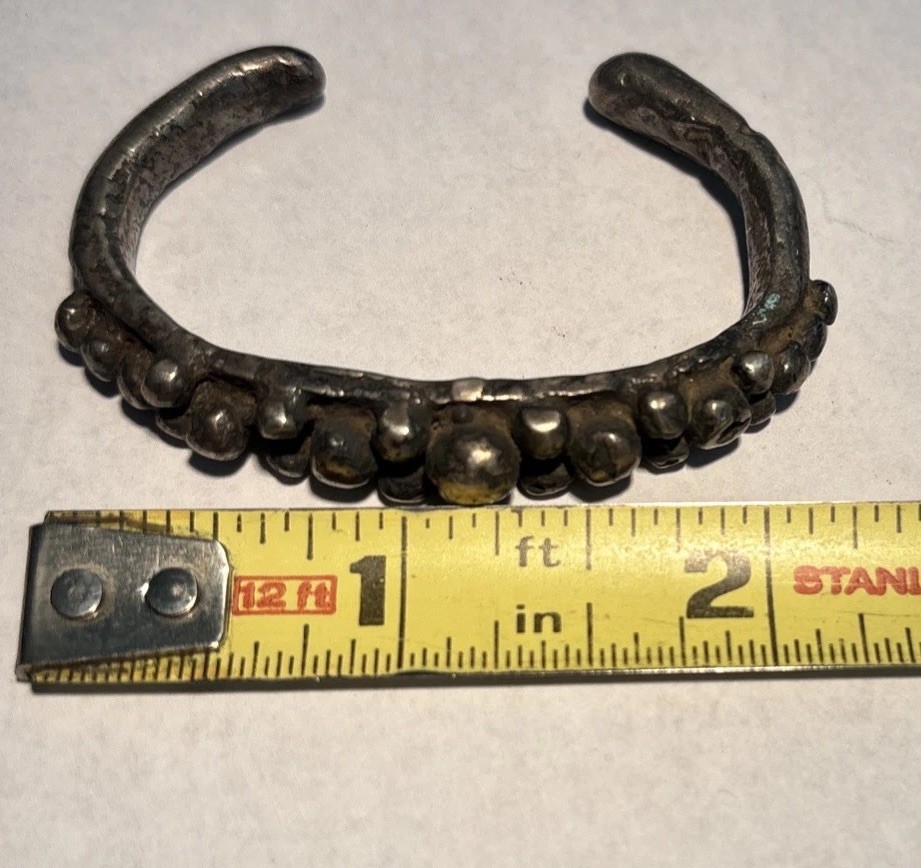 East Timor Antique 2” Baby/Child Bracelet Metal Alloy Unique