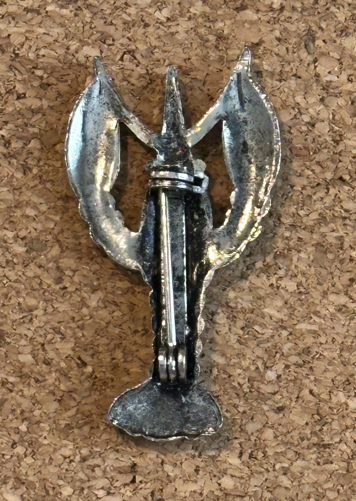 Silver Tone Lobster 1.5″ by .75″ Coastal Beach Nautical Brooch Pin