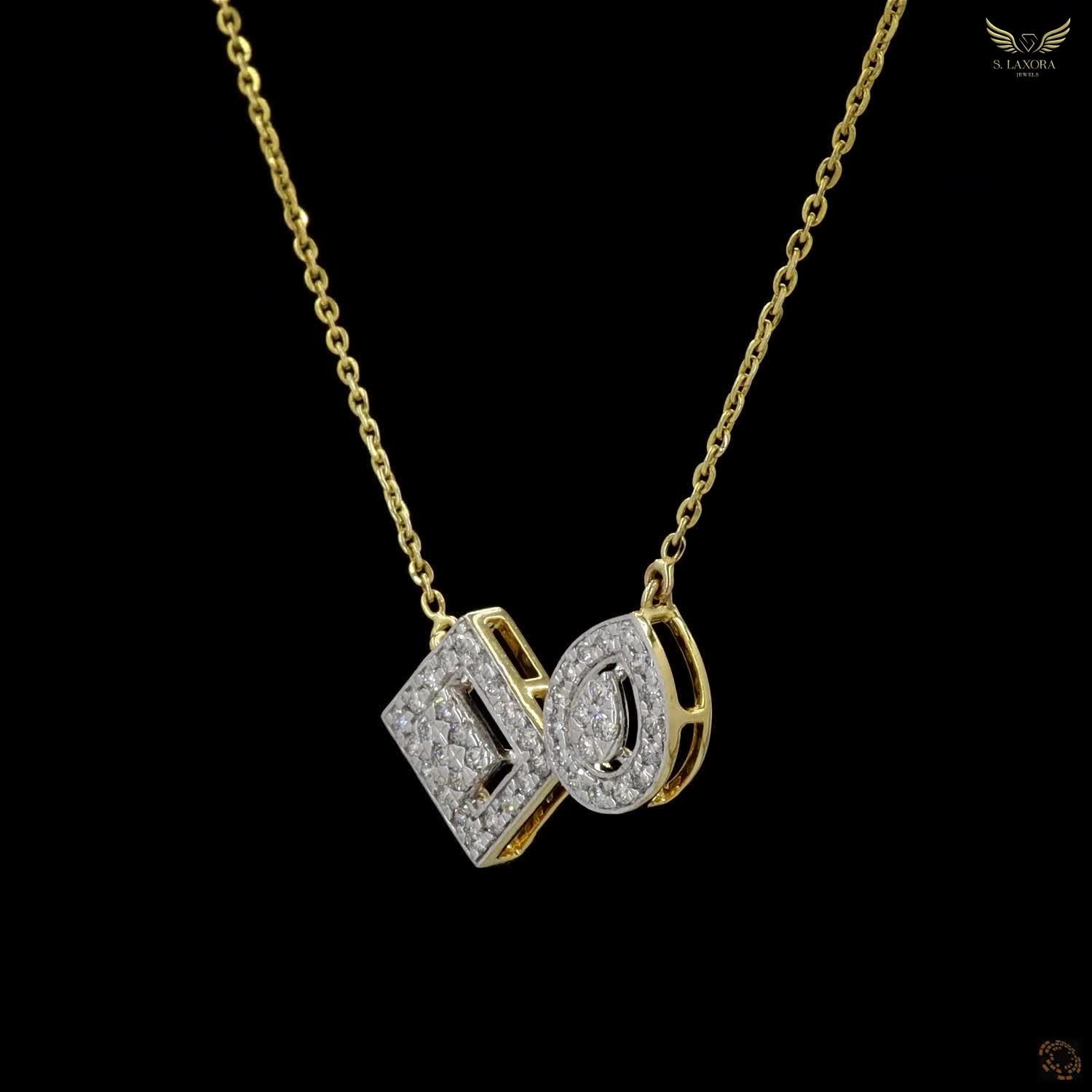 Lab Created Diamond 0.55ct Pendant Necklace Yellow Gold Plated Gift