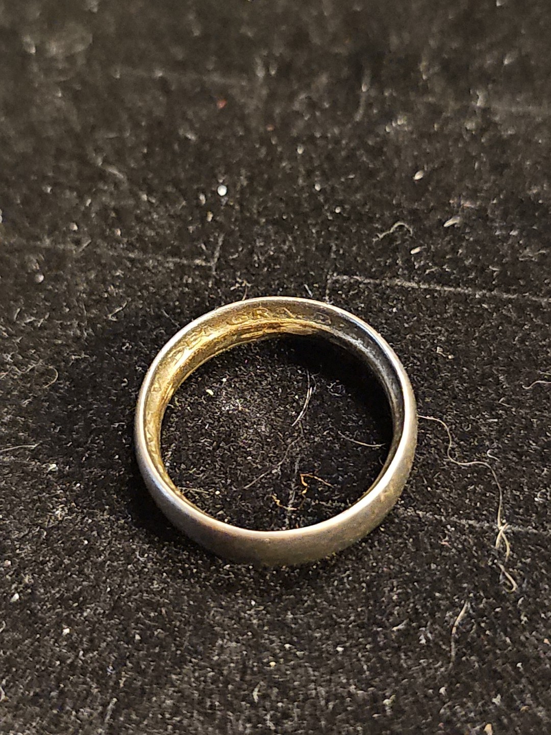 Vintage Silver Shilling Ring 1928 King George V Great Britain