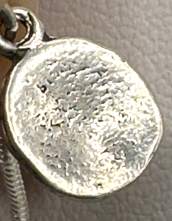 Vintg 925 Sterling Silver Pendant Scarab Beetle Charm Amulet complementary Chain