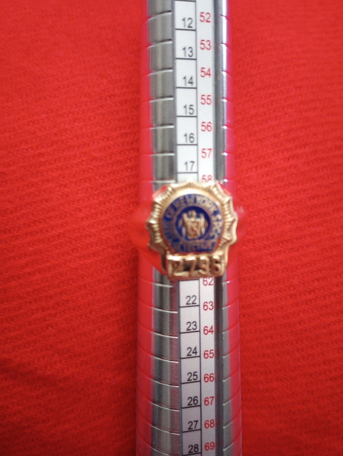RARE 14K Gold NYSPCC Detective Badge Ring Sz 9 – 9.5 NYC History NYPD 2735