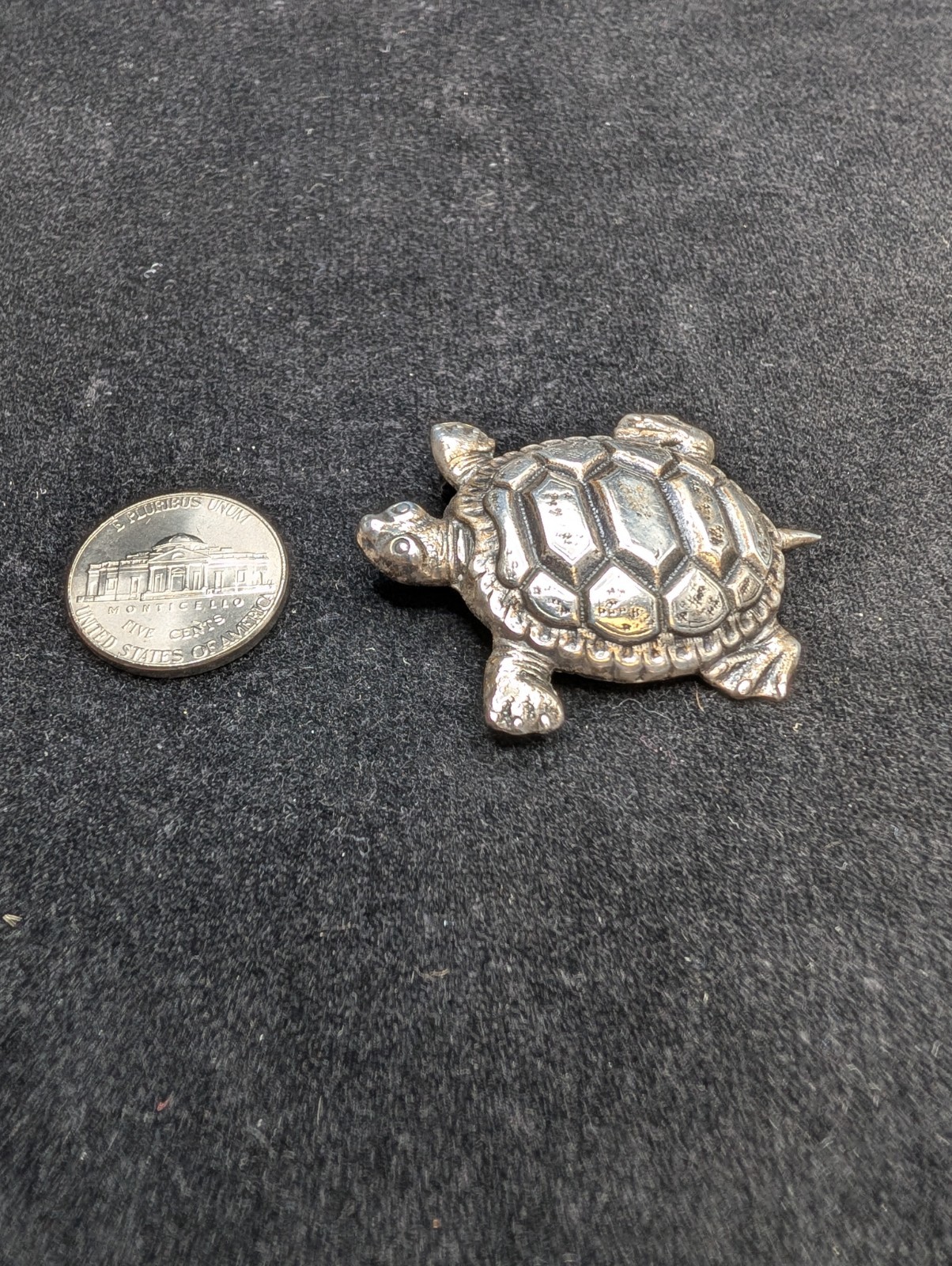 Danecraft Sterling Silver 925 Turtle Pin/ Brooch Vintage