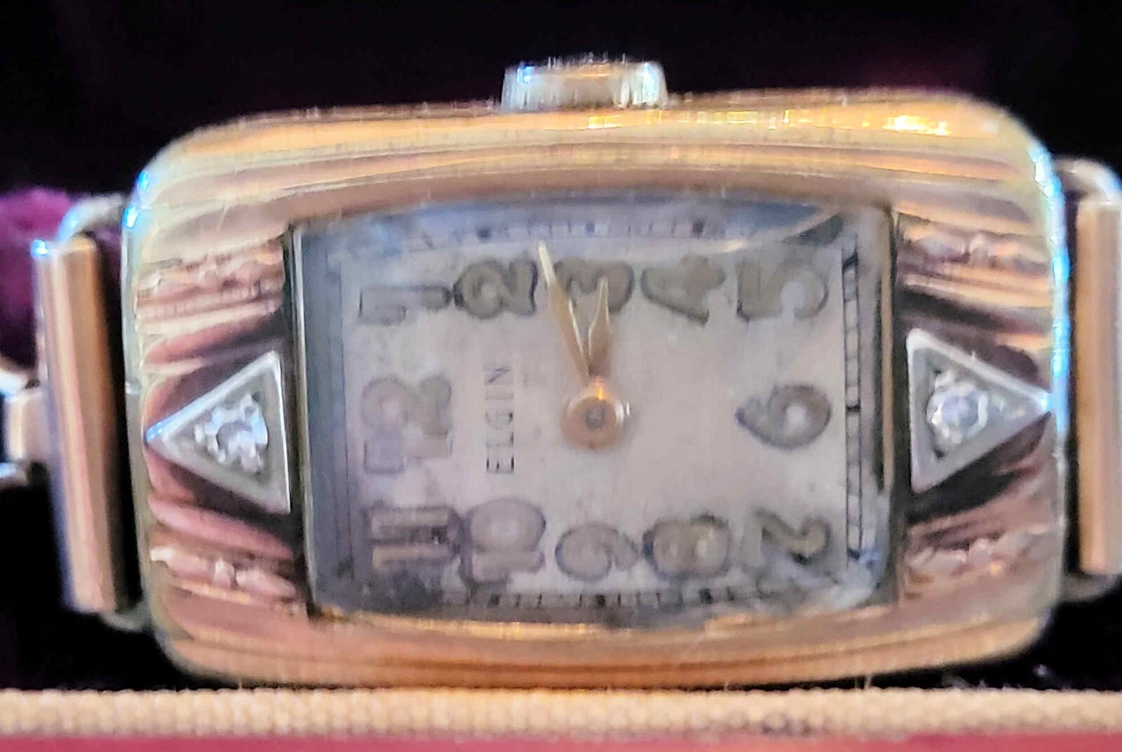 Vintage Elgin Ladies Watch “Art Deco” 1935 W/ Celluloid case
