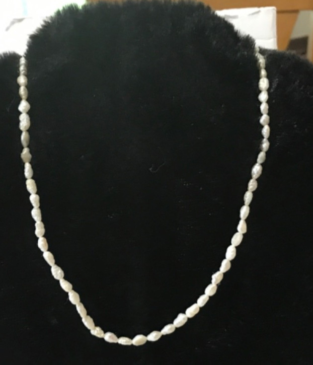Vintage Freshwater Pearl Single Strand Necklace Classic 16″