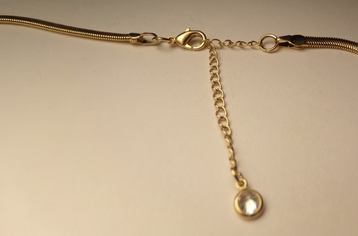 VTG 14K YELLOW GOLD PLATE DAINTY LETTER INITIAL MONOGRAM G PENDANT NECKLACE 19″