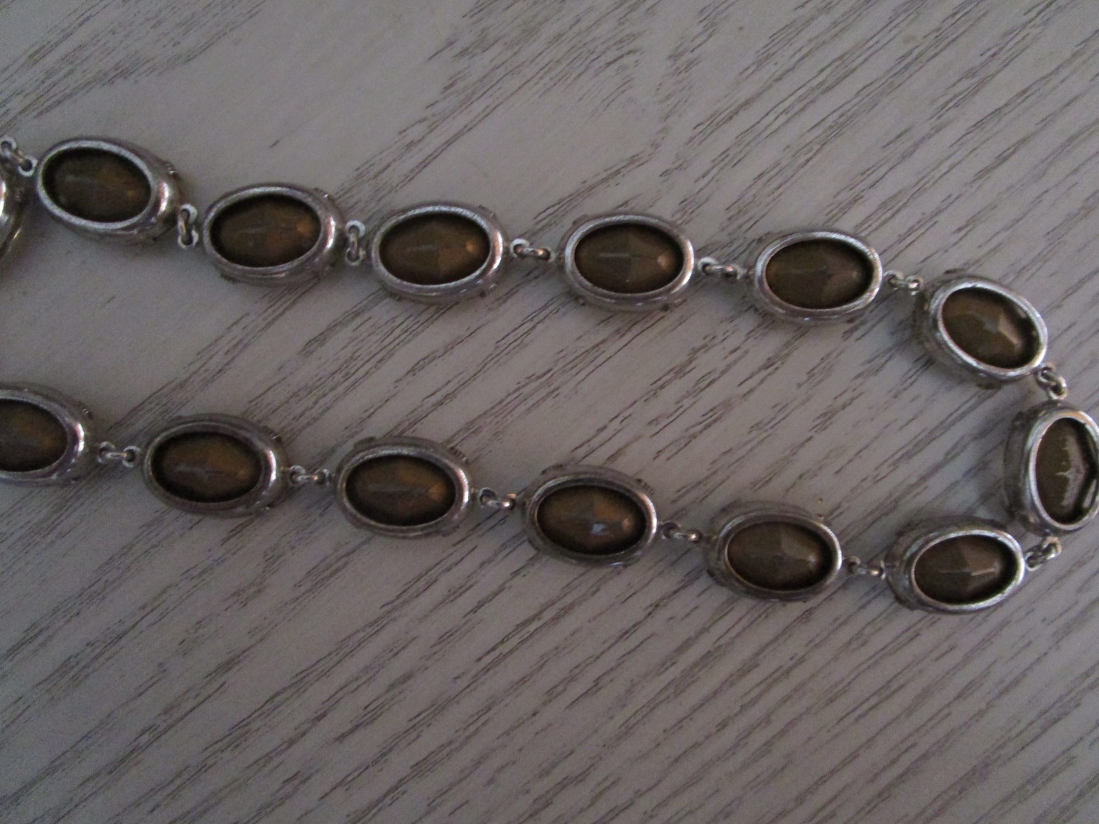 VINTAGE GORGEOUS KRAMER STERLING CRYSTAL RHINESTONE 13″ NECKLACE