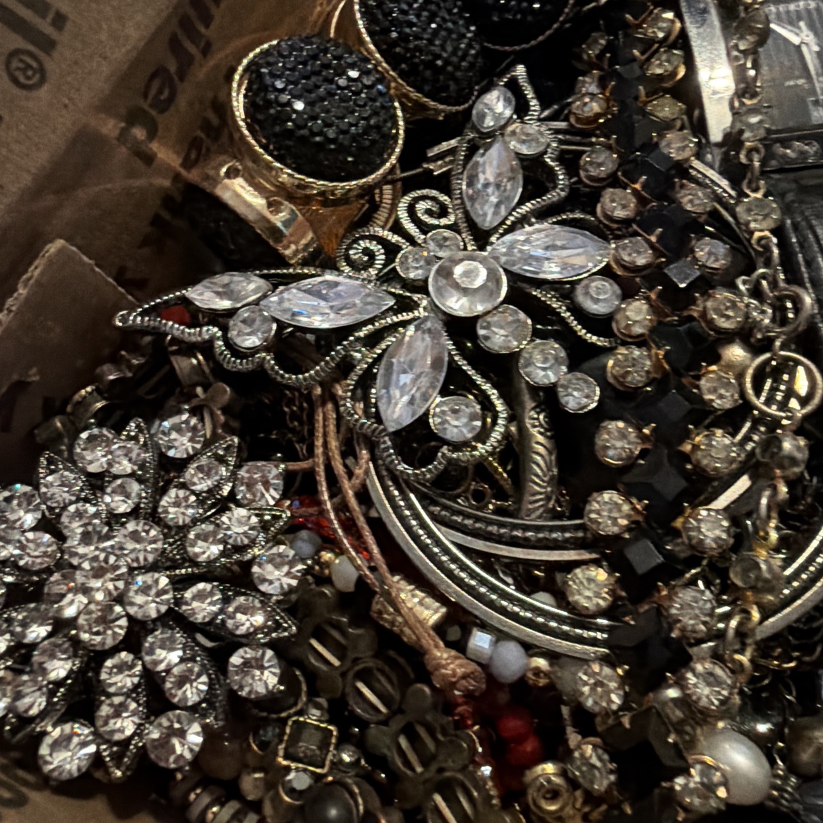 Vintage to Now Jewelry Lot, All Wearable Untested. No Broken. Box B1