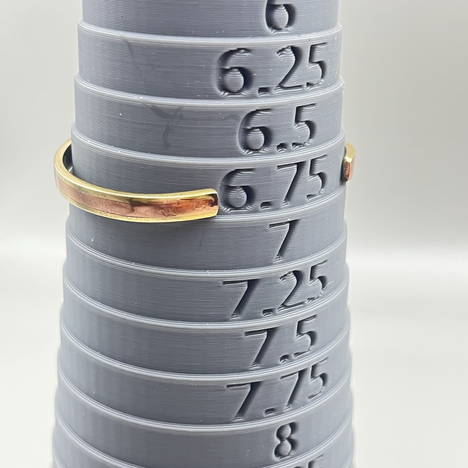 VTG Cuff Bracelet SERGIO LUB CALIFORNIA Copper and Brass Thin Bangle 6.75″