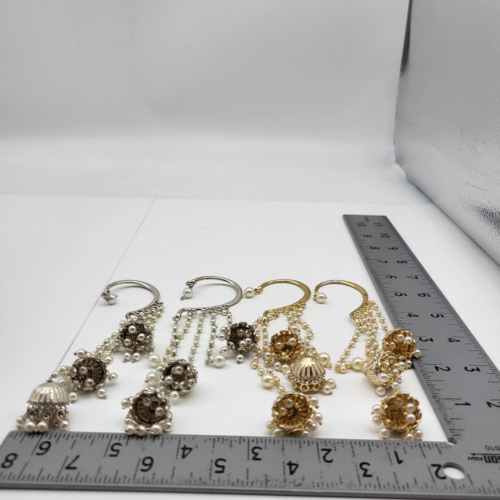 Vintage Earring Lot Long Ear Cuff Belly Dancer Hoho flamboyant Sexy
