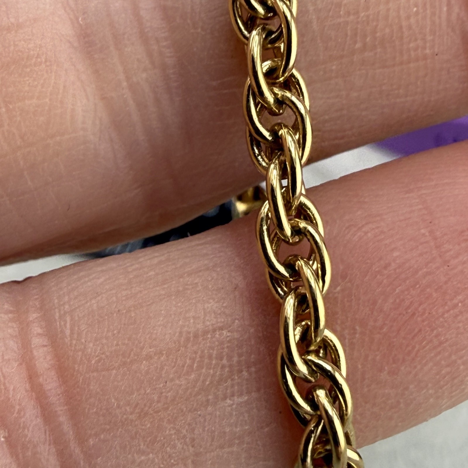 Vintage Speidel ID Bracelet Gold Tone Engraved “Cheryl” 6.5”