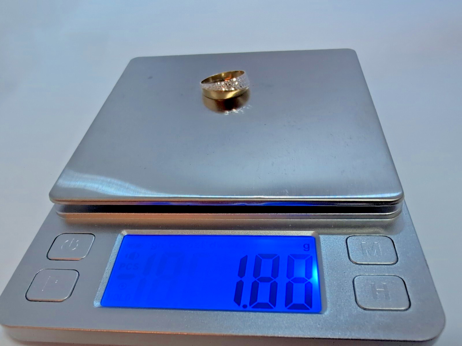 14k VTG 6-see pics Textured Yellow White Gold Ring Vtg 1.88 Grams