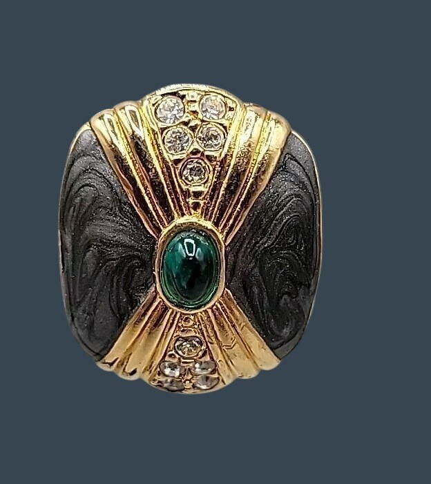 Vtg Kenneth Lane for Avon Duchess of Windsor Panther Collection Post Earrings