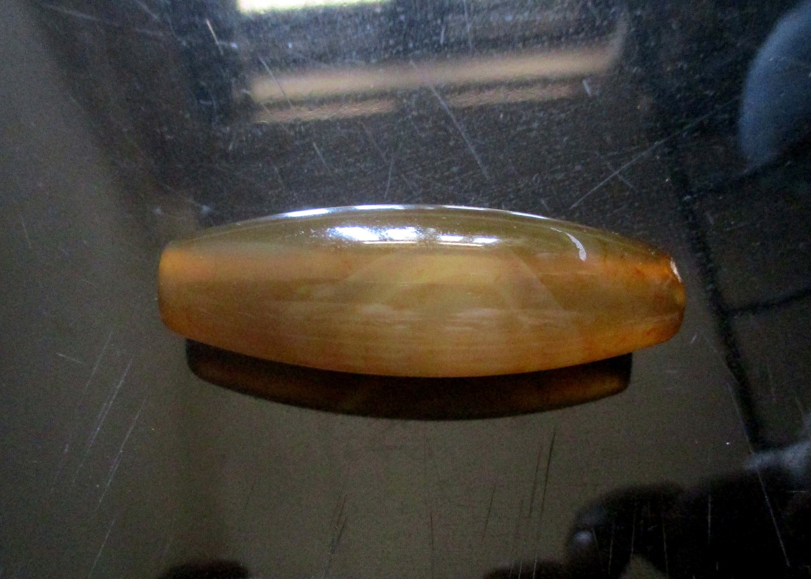 Sulamani Elongated Bead Agate Antique 56 * 20 mm, 29.28 Gms