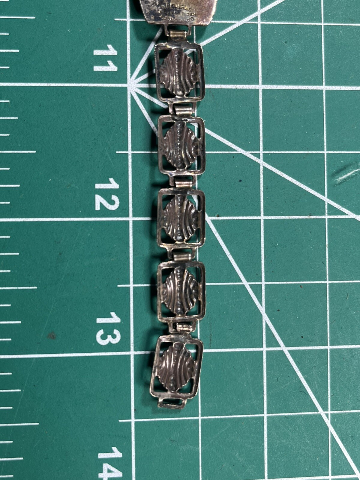 WWII USMC Marine Corps Sweetheart Bracelet Sterling Doris from Ed 12-42