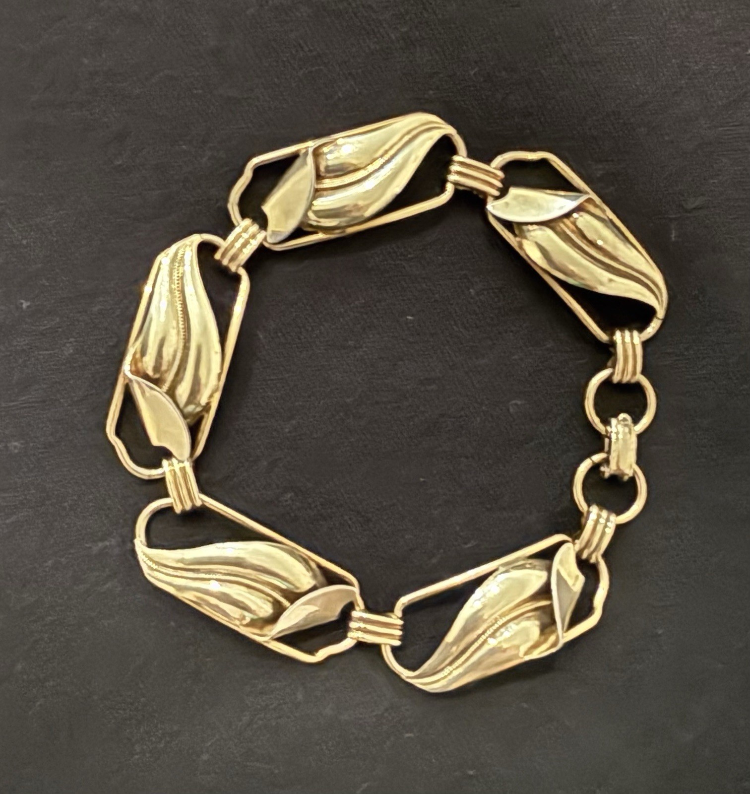 Vintage Art Deco Style 1/20 12kt On Sterling Bracelet – 7 Inch