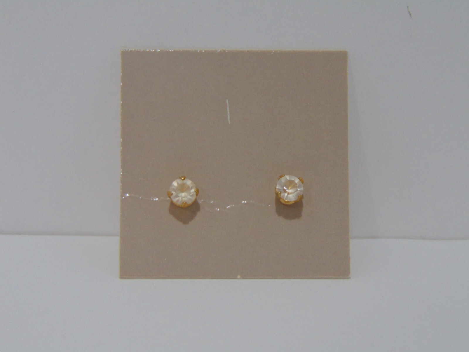 Avon Simulated Diamond Stud Earrings NOS 1984