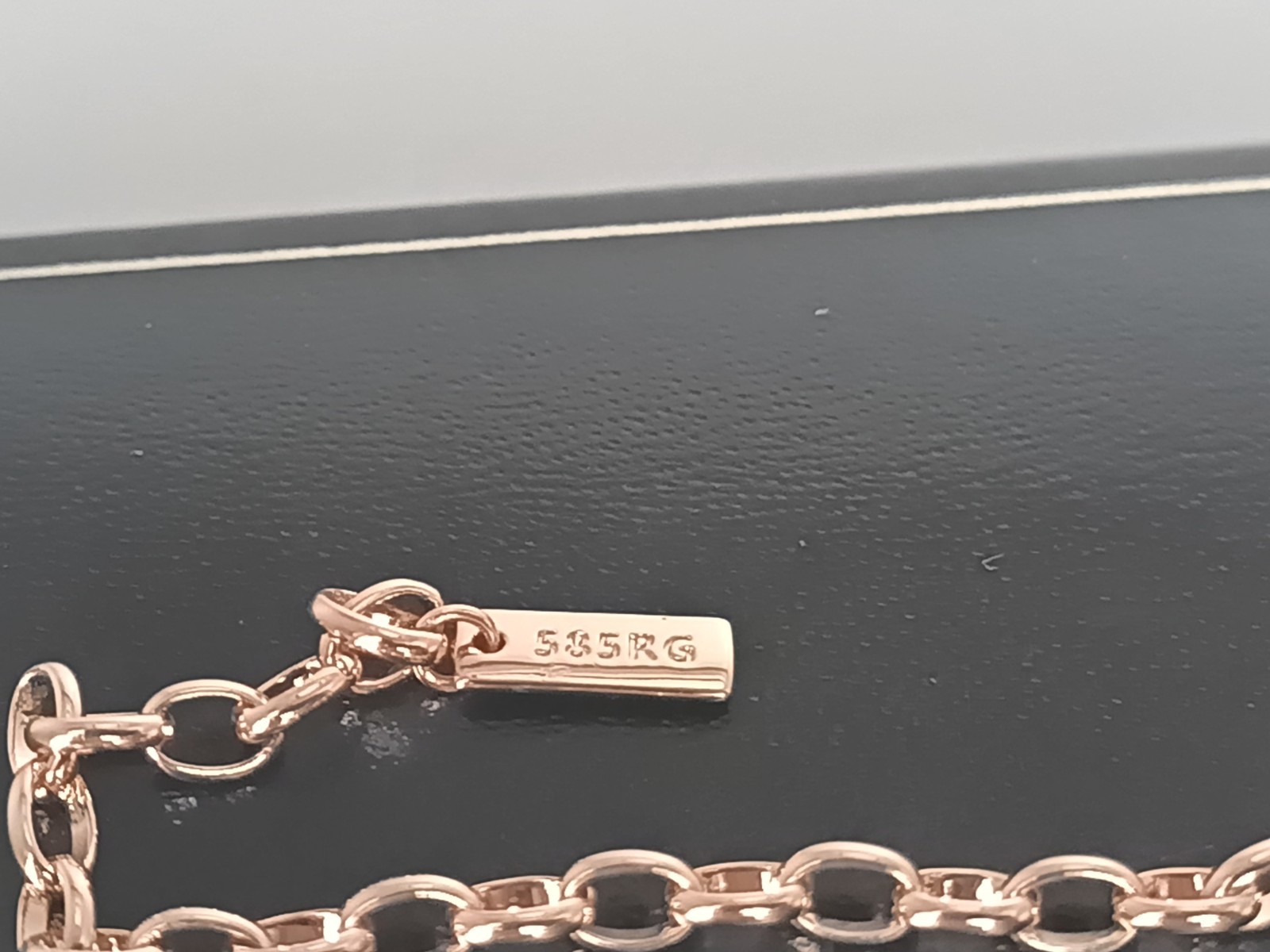 Vintage 1990-s Rolled Gold Sapphire Bracelet- Hallmarked 585 RG!!