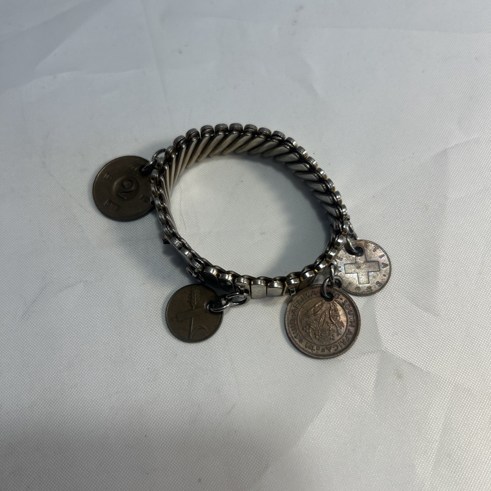 1958-59 Coin Charm Bracelet