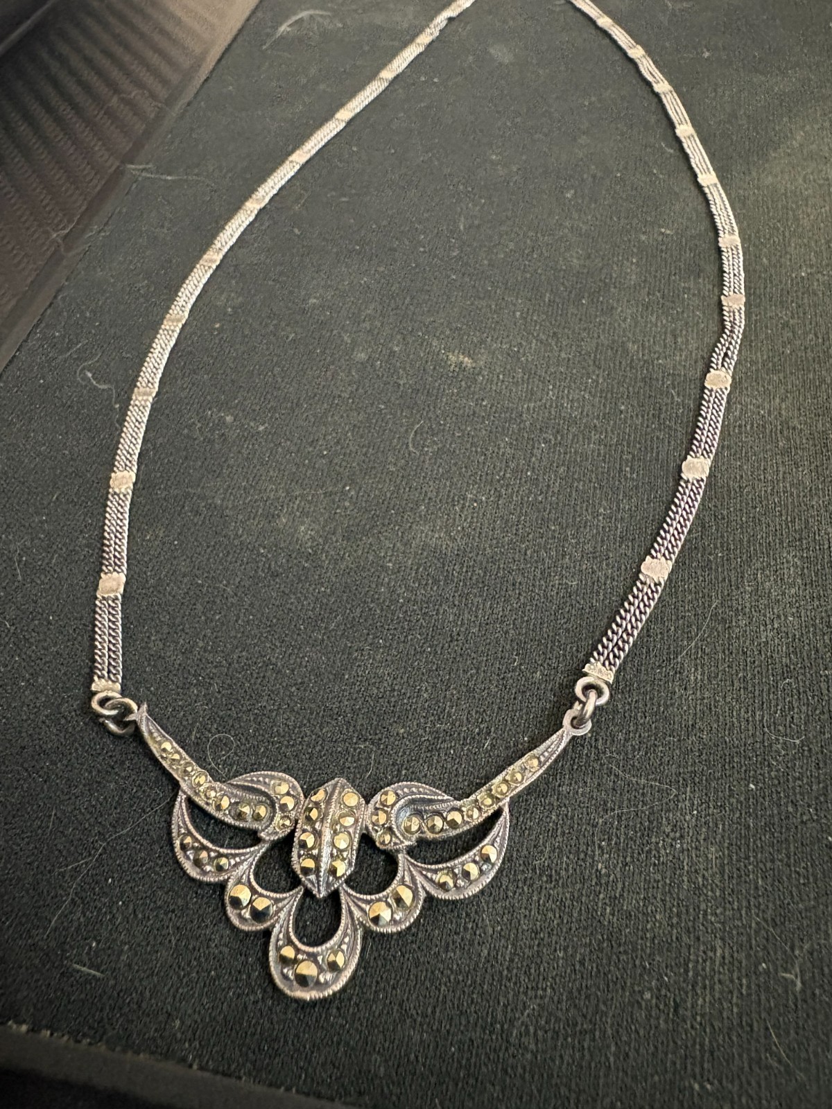 Vintage Art Deco Necklace Silver 925
