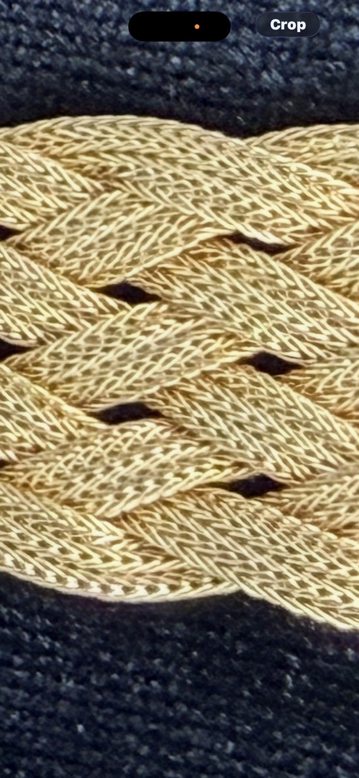 Victorian Antique Gold Filled Woven Mesh Slide Bracelet Tassel Fringe C.1900