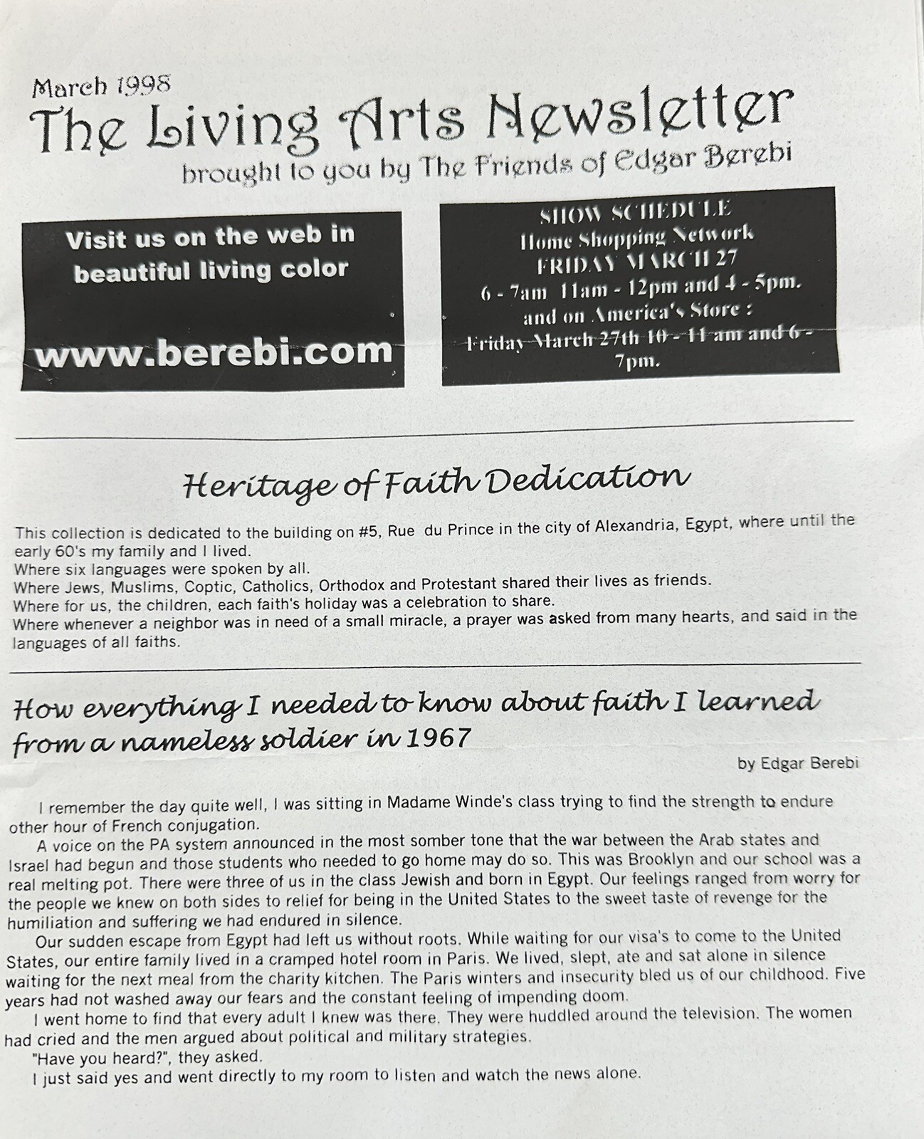I Am Edgar Berebi My Heritage Of Faith Reliquary locket 4 My Show HSN 1999