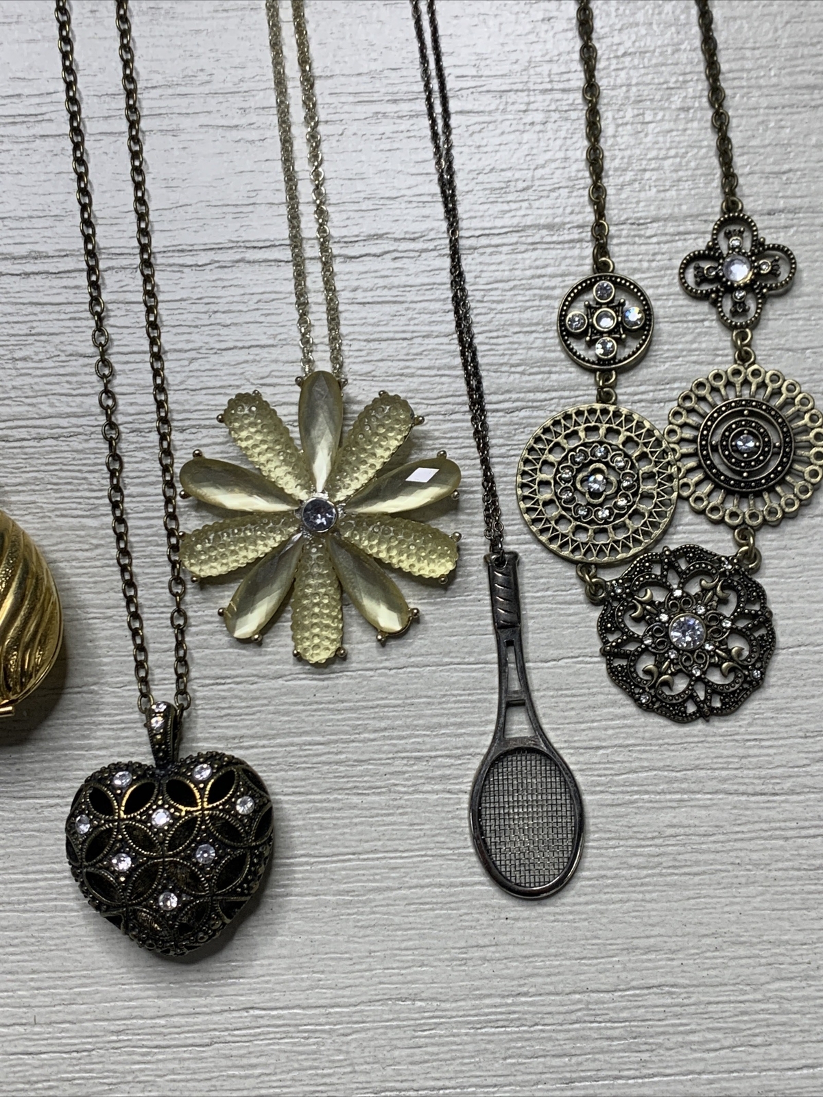 Vintage Quality Pendant Necklace Jewelry Lot Of 17 Variety Some Signed LB946