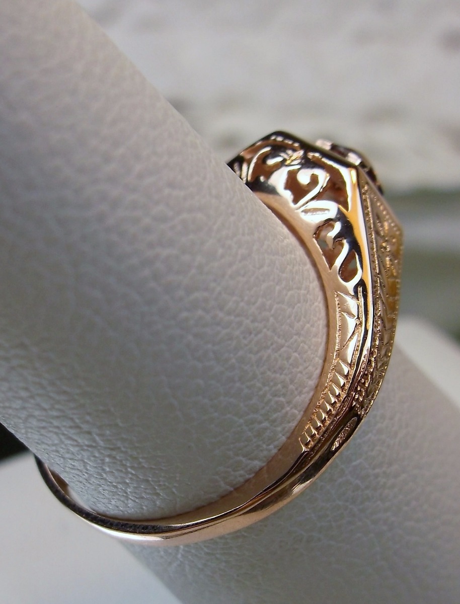 NATURAL Garnet Ring, Wedding Art Deco Revival Jewelry, US SELLER-Giftwrap