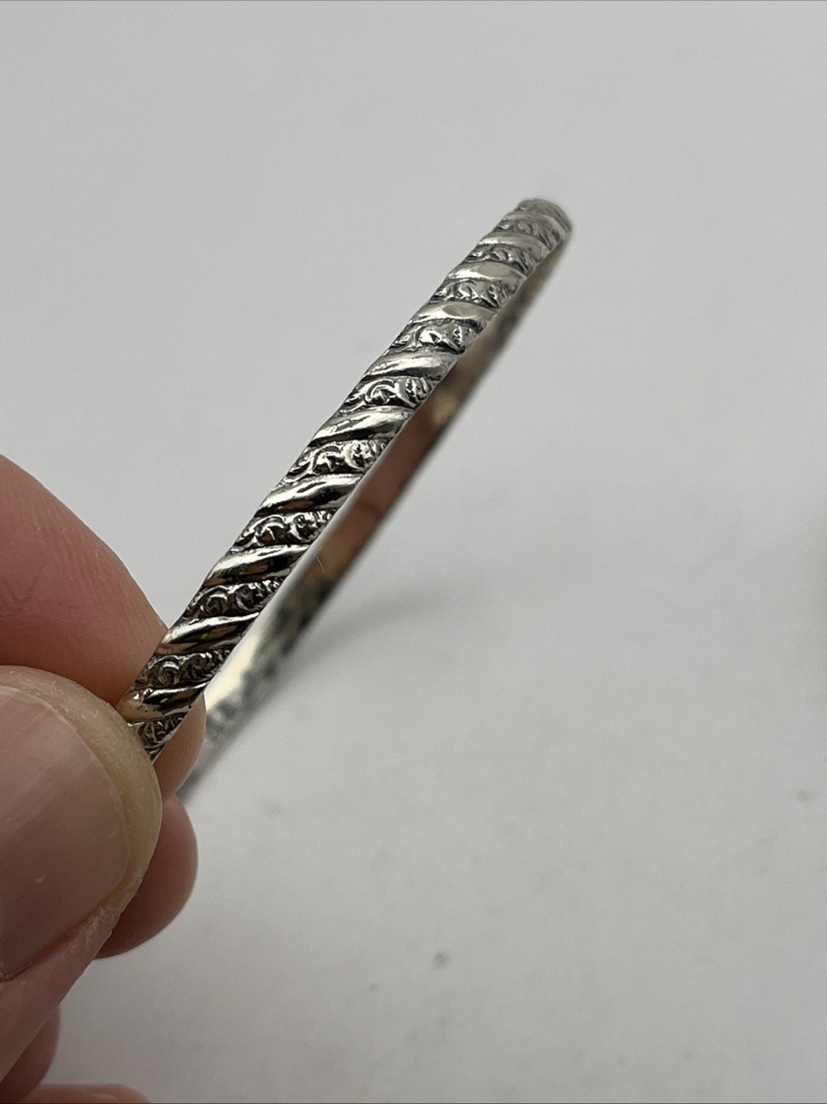 3 Vintage DANECRAFT Sterling Silver Bangle Bracelets -2.5″ Diam 34.1 Grams