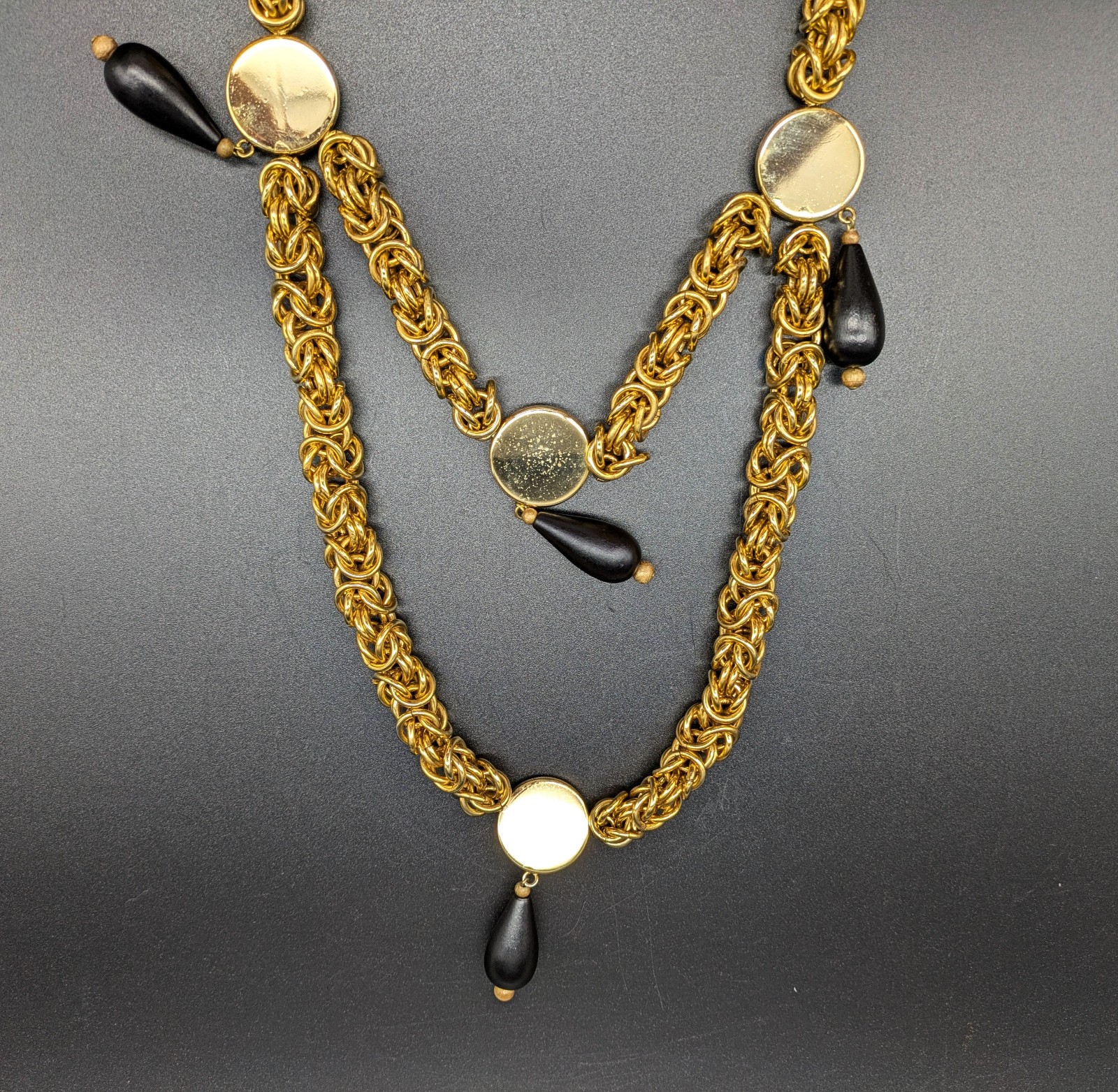 YSL Vintage Yves Saint Laurent Rive Gauche statement necklace