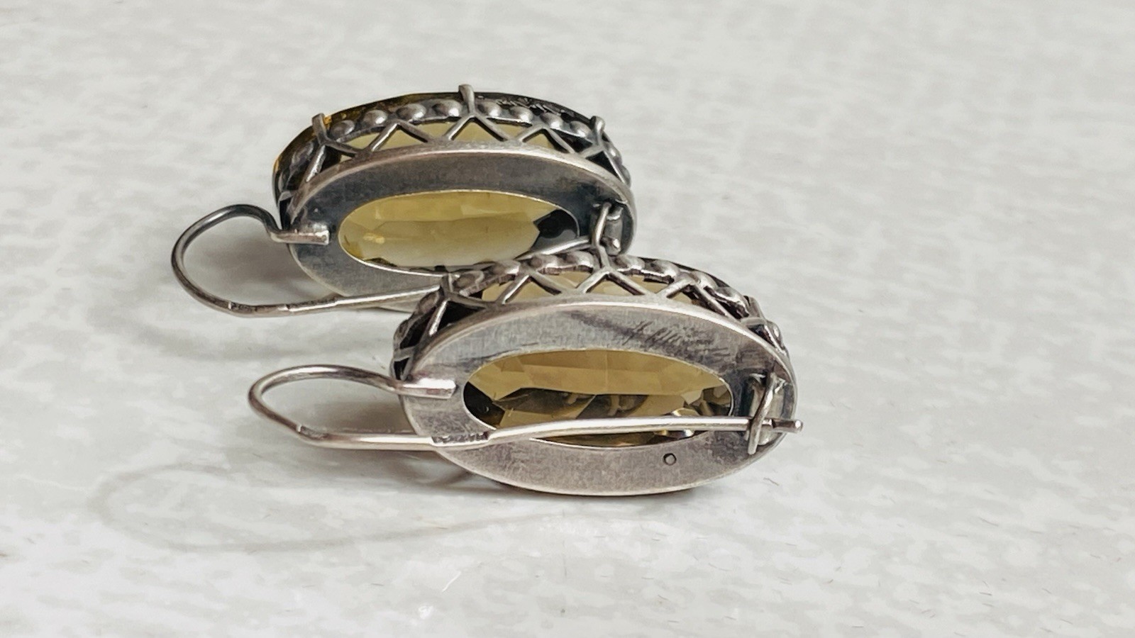 Серьги Крупные СССР серебро 875 звезда 3ФК