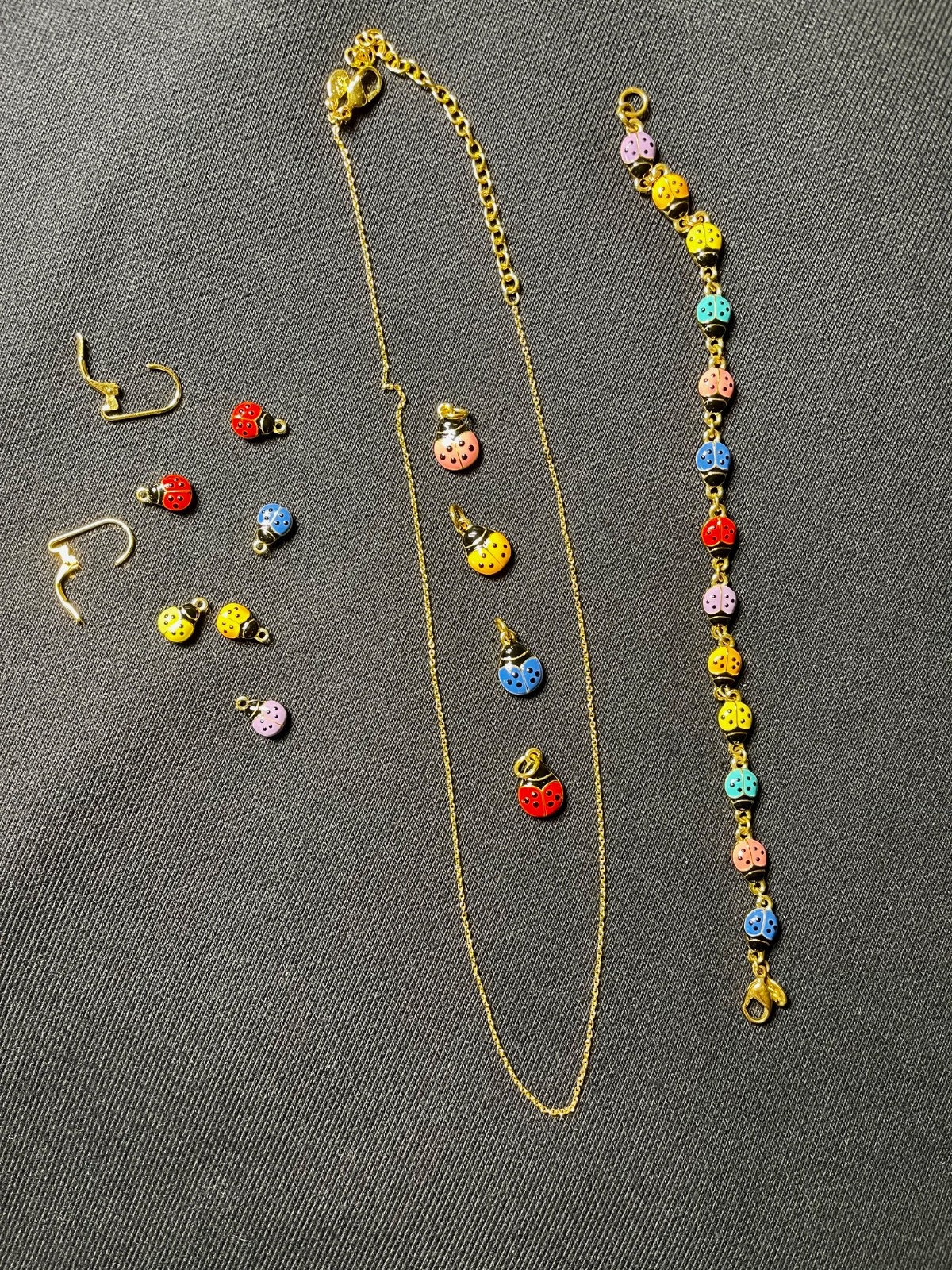 JOAN RIVERS LADYBUG Bracelet, Necklace & Earrings