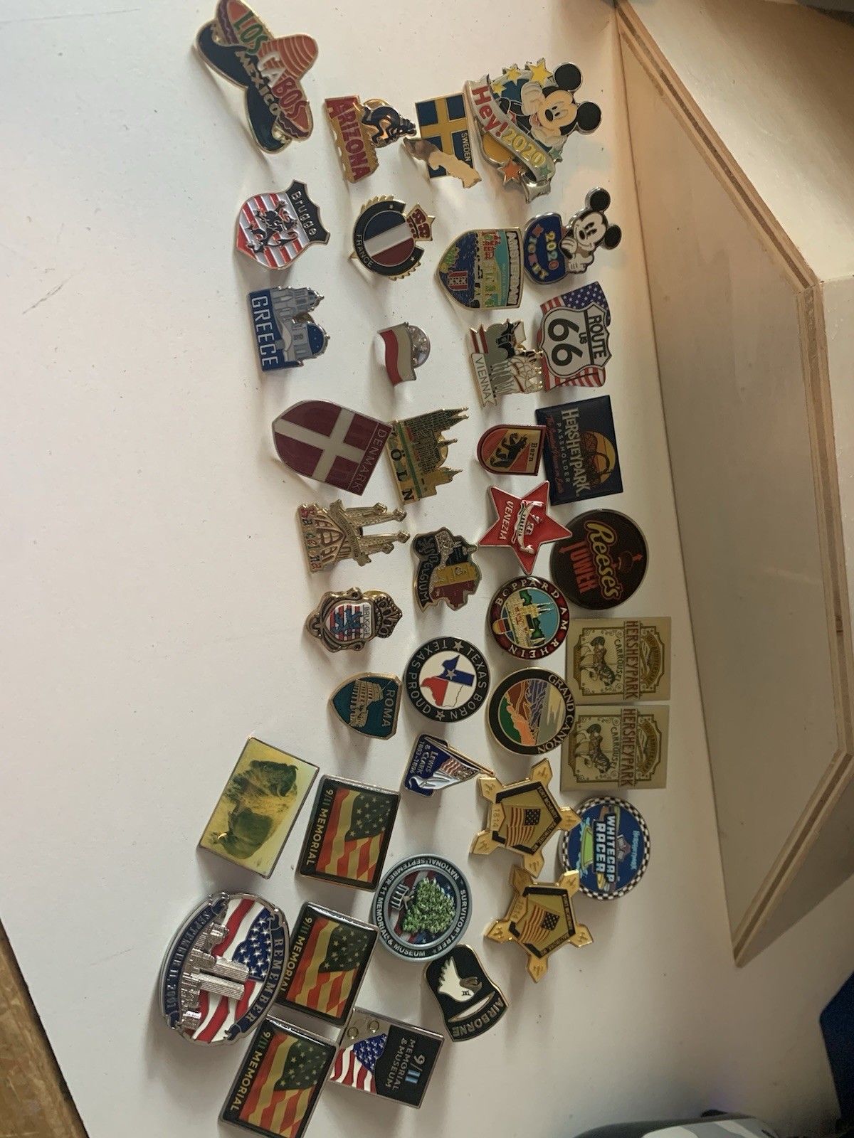 Vintage Pins Collection From Around The World
