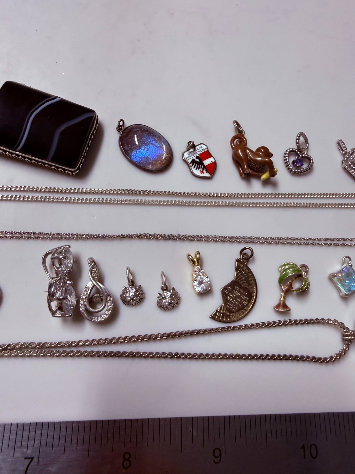 Collection Lot Amazing Vintage and Modern Sterling Silver Pendants #Decor – W8