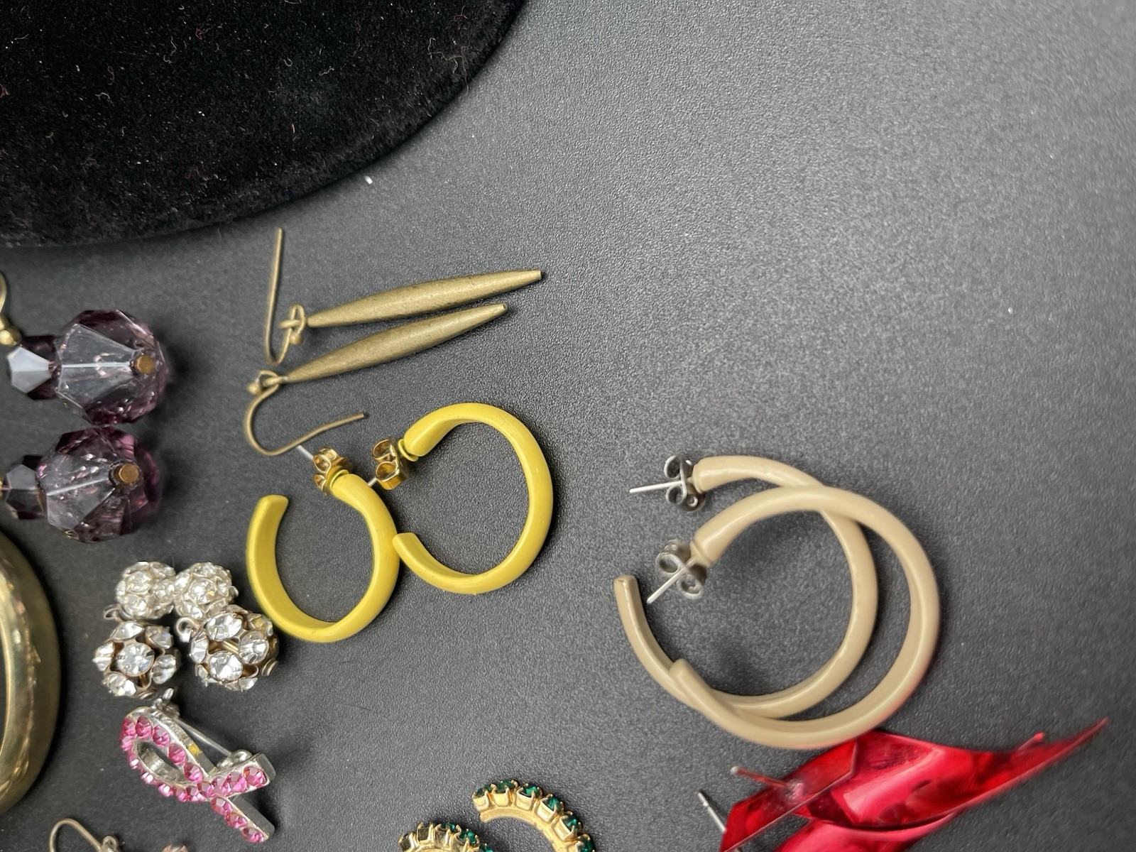 🔥 Vintage To MOD 20 Lot Earrings And Pin Sparkle, Enamel