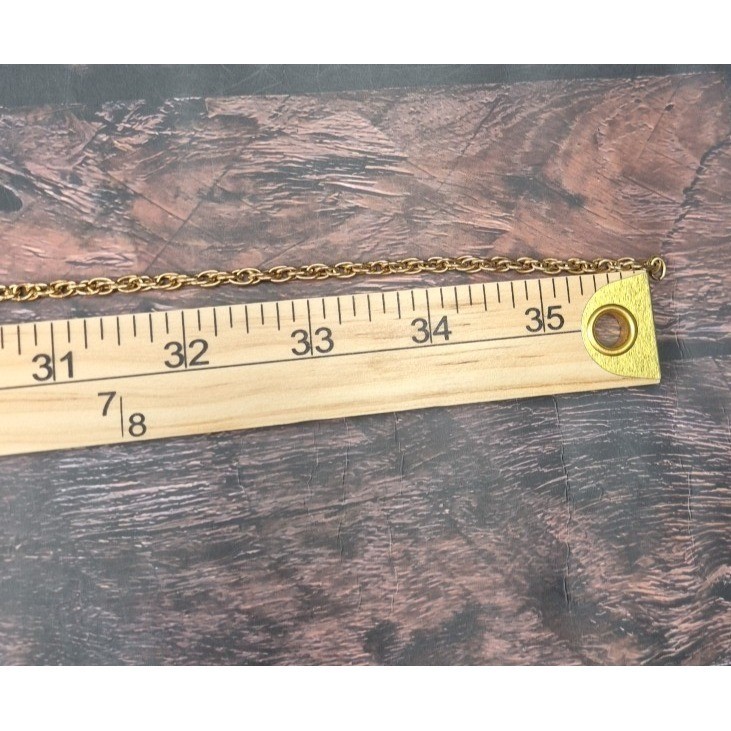 Vtg Sarah Coventry Rope Chain Necklace Gold Tone Yellow Amber Glass Cabochons