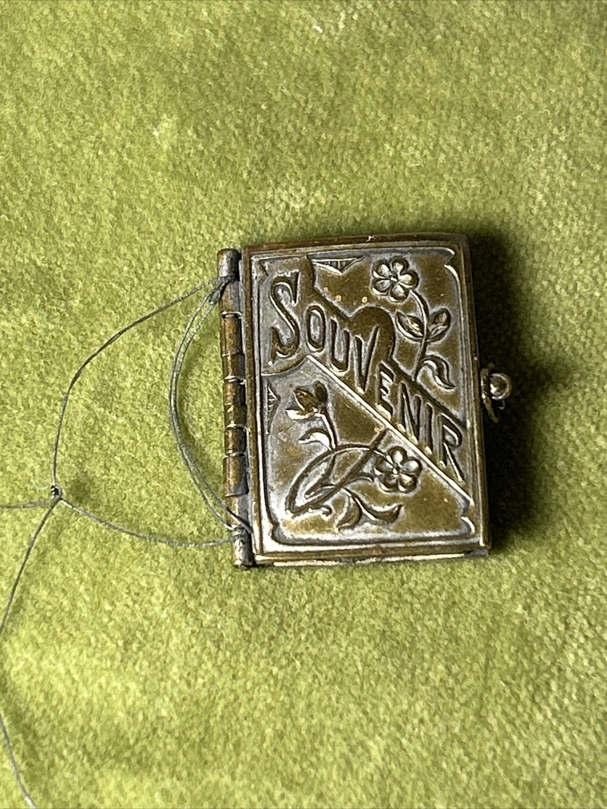 Vintage Silver French Monuments Pictures Book Tiny See Pictures Charm RARE