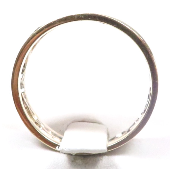 Antique Deco 1920’s 14K Two Tone Eternity Wedding Band Size 8.5 UK-Q1/2 EGL USA