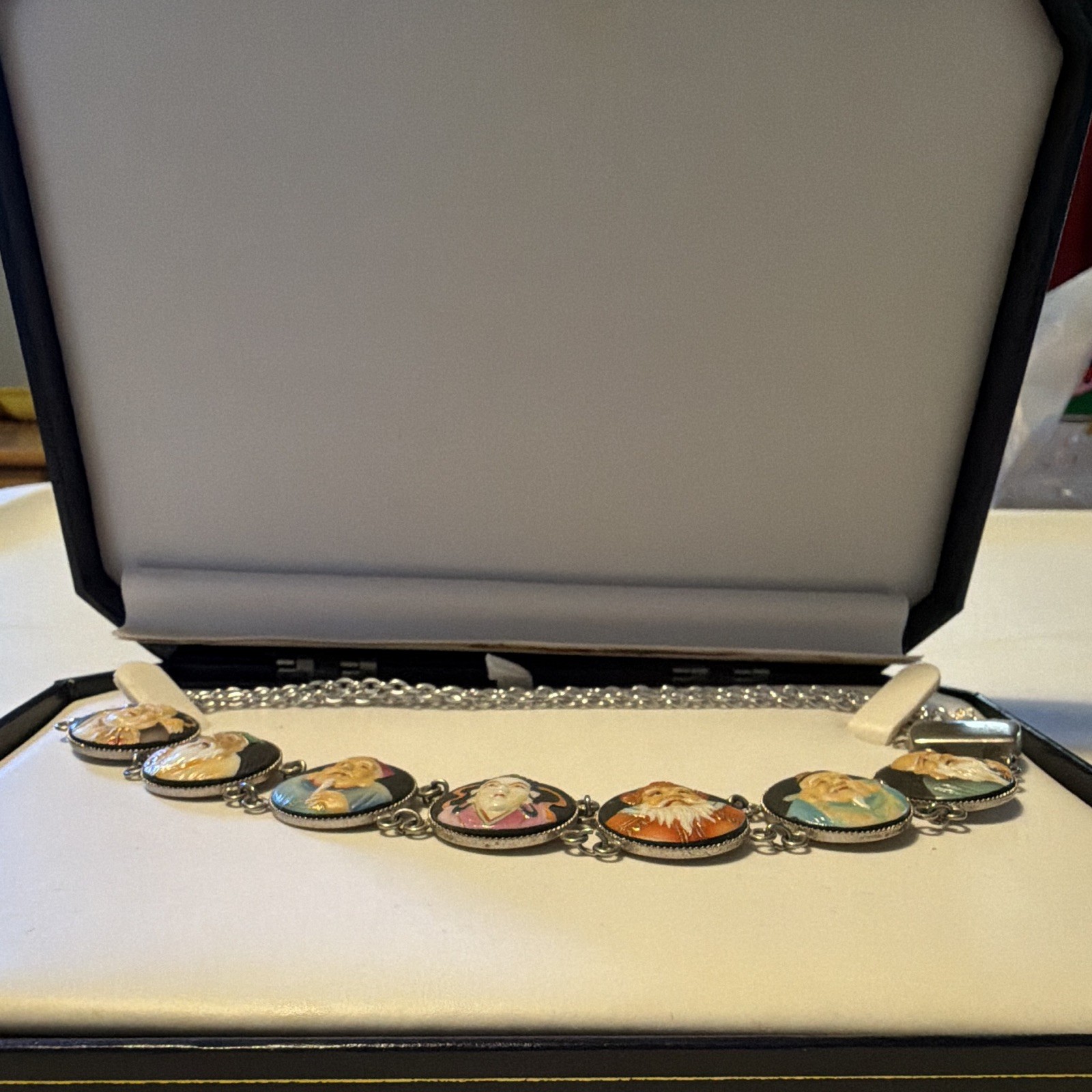 Toshikane Seven Lucky Gods Porcelain Necklace
