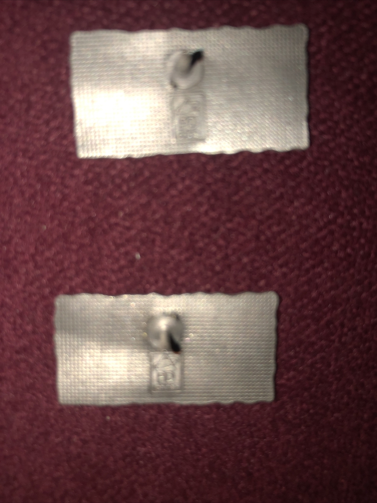 2 Adult Unisex Silver Space Center Houston Pins/Tie Tacs, Worn Once